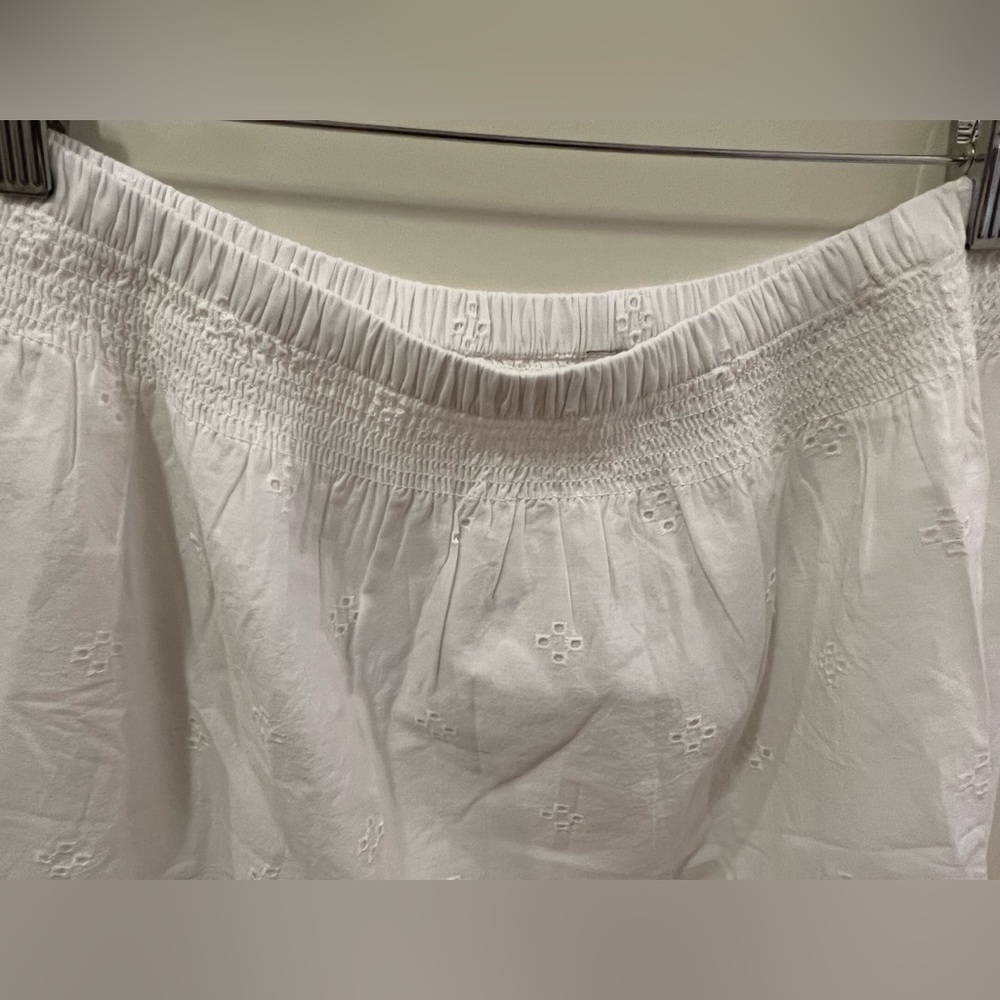 NWT Madewell Embroidered Smock Waist Ruffle Mini Skirt - Picture 13 of 13